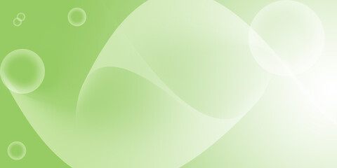 Abstract green and gradient background with geometric shape and freeform curved. Graphic illustration wallpaper. Template website cover design.