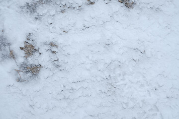 Patchy Snow Cover on Rocky Ground