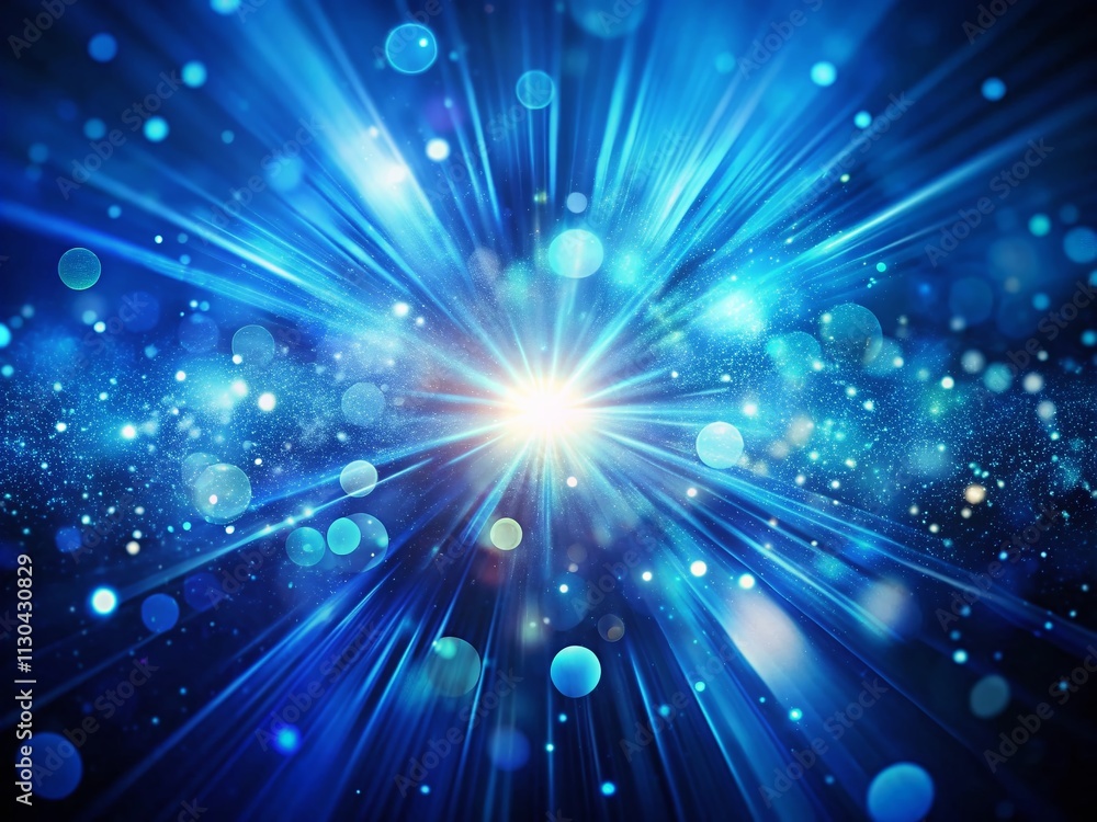 Poster surreal abstract background of dark gradient blue texture with noisy, grainy elements and radiating 