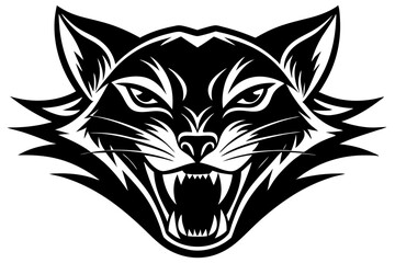 Fototapeta premium Cat mascot logo in a shield