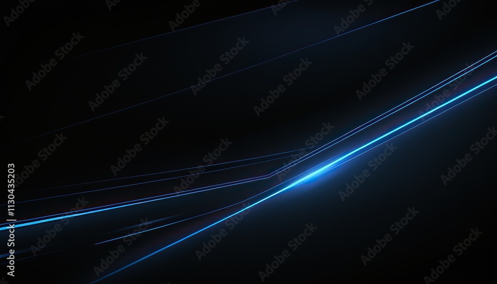 Poster a smooth blue wave of light on a dark background creating a calming visual effect 4