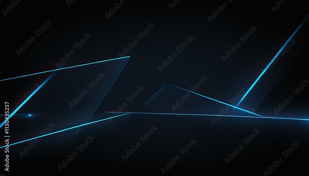 Poster a smooth blue wave of light on a dark background creating a calming visual effect 2