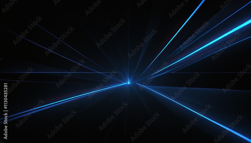 Poster a smooth blue wave of light on a dark background creating a calming visual effect 1