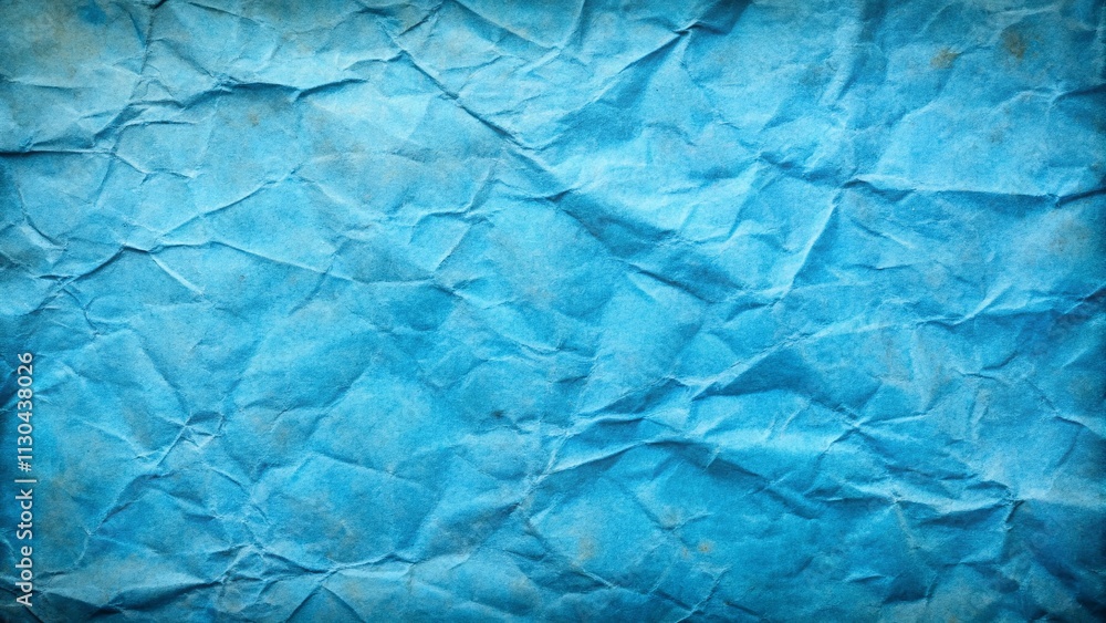 Poster textured close-up of vintage blue paper perfect for background use, featuring a weathered look with 