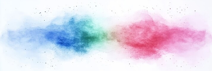 Obraz premium Abstract Watercolor Background A Gentle Blend of Pink, Blue, and Green hues for Artistic Creations.