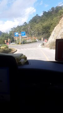 The road from Marmaris to Mulla. A section of the highway.