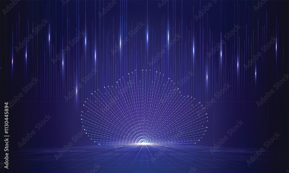 Poster cloud technology futuristic and innovation. networking technology. modern futuristic design.cloud co