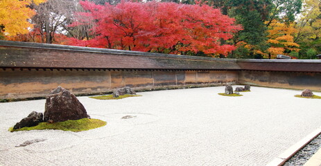 龍安寺　秋の石庭