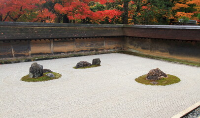 龍安寺　秋の石庭