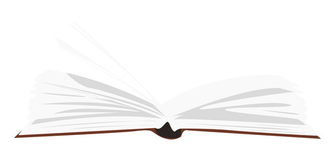 Open book png, aesthetic illustration, transparent background