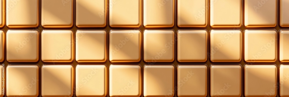 Poster minimalist grid pattern in mocha mousse hues on a clean background, ideal for contemporary design or