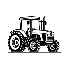 Obraz premium Classic Tractor Illustration 