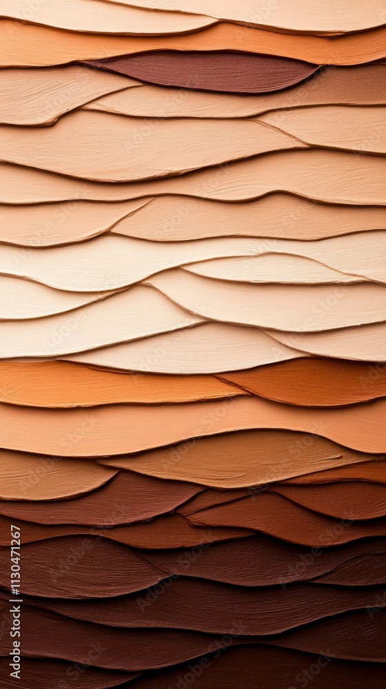 Poster chocolate mocha mousse-inspired ombre effect transitioning from deep espresso brown to creamy beige 