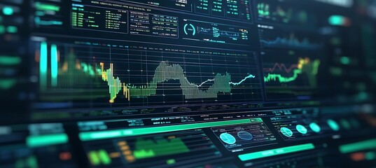 Obraz premium In-depth exploration of investment strategies through visual analytics.