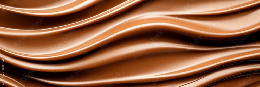 Aufkleber minimal mocha mousse-colored waves flowing across the frame, creating a serene and professional look