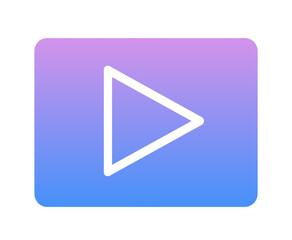 青紫色のグラデーション｜動画アイコン	