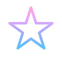 Fototapeta premium ピンクと青のグラデーション｜星アイコン 