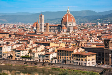 Panoramic view of Florence city in Italy