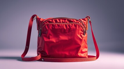 Nylon Crossbody Bag Tech Pack Mockup - Fashion Illustration - AI Photo