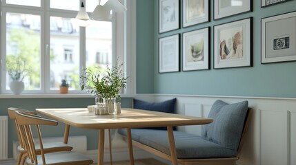 Fototapeta premium modern dining room with table