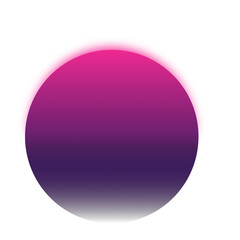 Vaporwave gradient circle png sticker, transparent background
