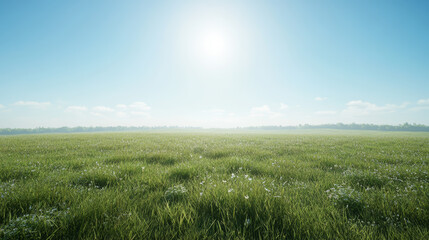Obraz premium landscape with field and sky