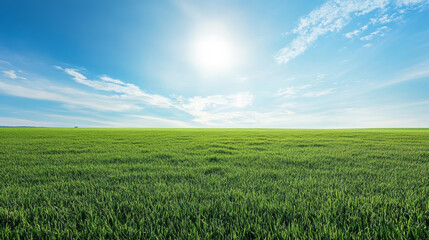 Fototapeta premium landscape with field and sky