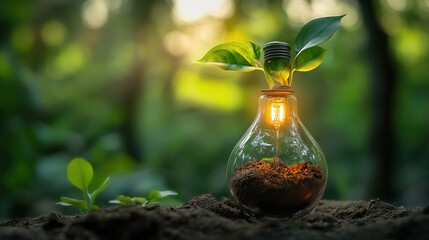 young plant in the ground