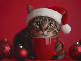 Season's Greetings: Festive Feline