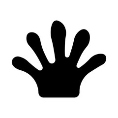 Fototapeta premium Lizard Footprint glyph icon