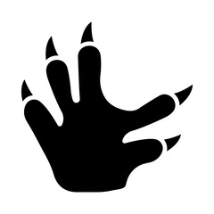 Koala Paw Print glyph icon