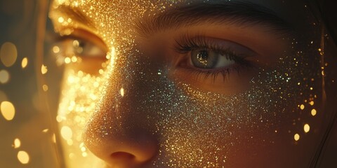 Astrological Glow: Cosmic-Inspired Eyeshadow Design