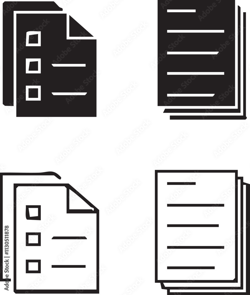 Poster paper document vector|report vector|notepad vector|note vector|these vector|writing vector design ic
