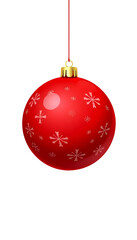 Red Christmas Ball Isolated png