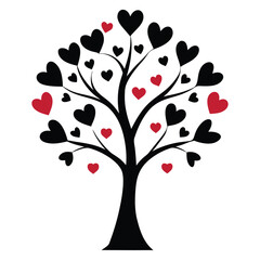 Obraz premium Tree with heart like valentine