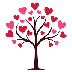 Obraz premium Tree with heart like valentine
