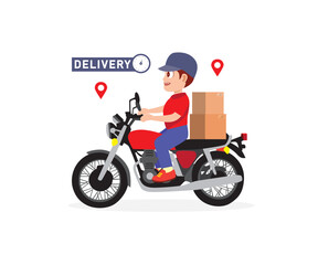 Obraz premium Safe and Fast Package Transport Service