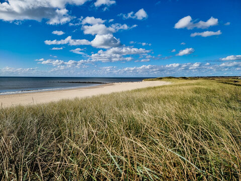 Am Strand von Blavand in D&auml;nemark