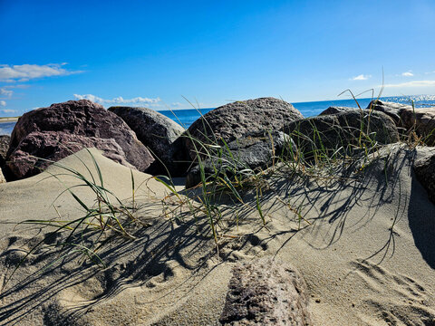 Am Strand von Blavand in D&auml;nemark