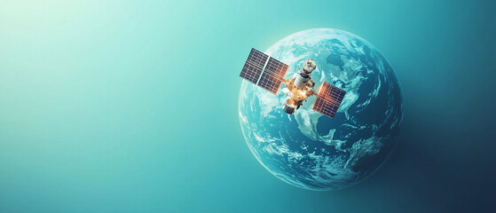 Satellite Orbiting Earth.