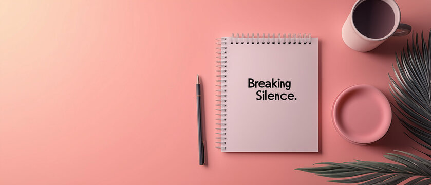 Breaking the Silence A Minimalist Desk Scene.