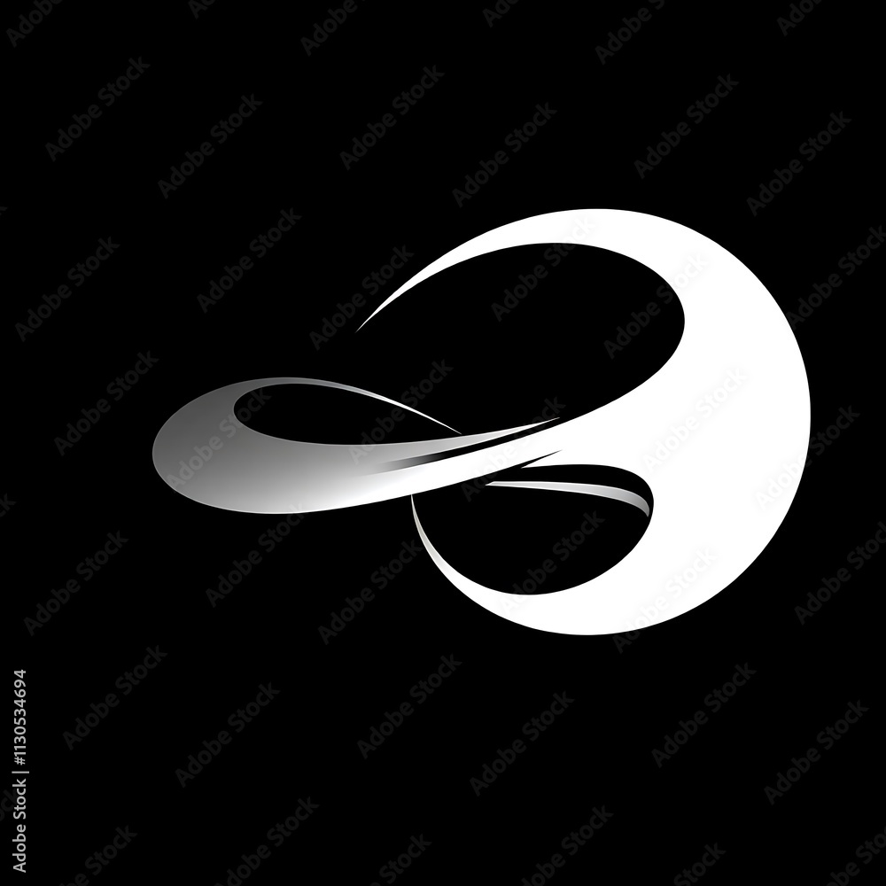 Poster abstract infinity loop design