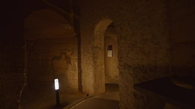 The Camerano caves (also called "underground city of Camerano") are an underground complex in the Marche region of Italy