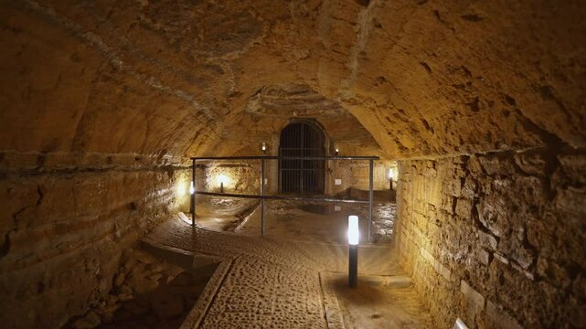 The Camerano caves (also called "underground city of Camerano") are an underground complex in the Marche region of Italy