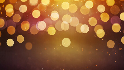 Fototapeta premium Abstract bokeh shiny sparkles background, festival lights and outdoor celebration bokeh