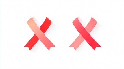 Obraz premium Pink Ribbon Symbol for World Cancer Day Awareness Campaigns