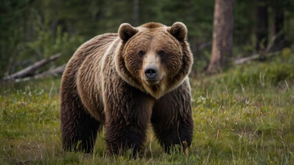 Fototapeta premium The Grizzly Stare