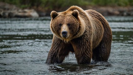 Fototapeta premium The Grizzly Stare