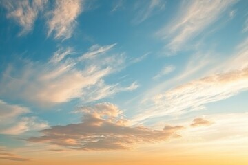 Fototapeta premium Soft Pastel Clouds with Gradient Sky Design