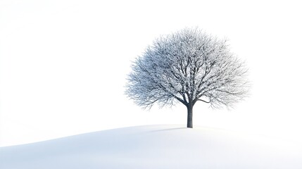 tree in snow